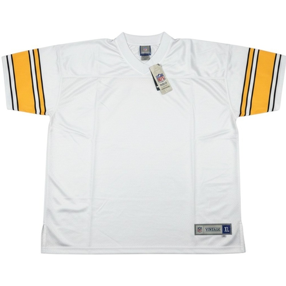 NFL‎ Pro Line Vintage Pittsburgh Steelers White Football Jersey Men's XL NWT